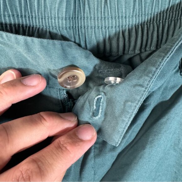 A New Day Pants Women’s XXL Green Elastic Waist Cotton Blend - Picture 4 of 10